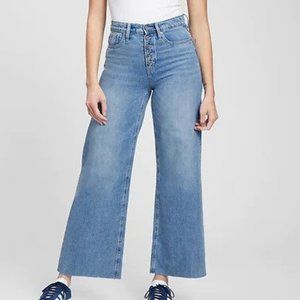 High Rise Wide-Leg Jeans with Washwell, sz. 14